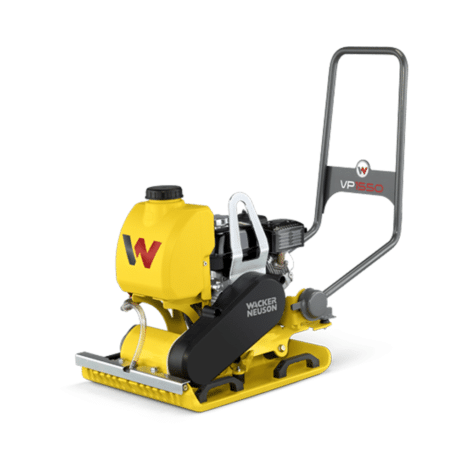 Wacker Neuson VP1550 lapvibrátor, odalról lefényképezve