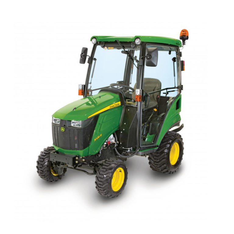 John Deere 1026R kompakt traktor + fülke