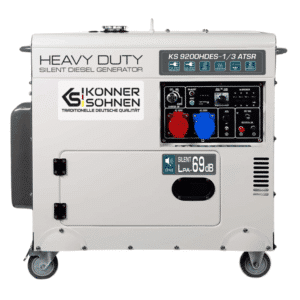 Könner & Söhnen KS-9200DE-1/3-HD-ATSR-Silent háromfázisú áramfejlesztő 7,5 kW