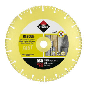 Rubi RSQ 230 SUPERPRO univerzális gyémánt vágótárcsa Ø230 x 22,2 mm