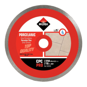Rubi CPC 250 PRO gyémánt vágótárcsa - porcelán gres Ø250 x 25,4 mm