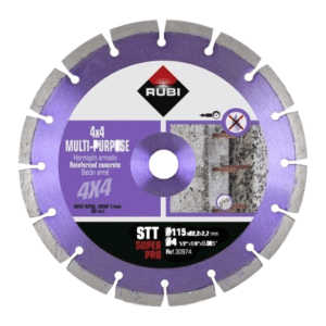 Rubi STT 115 SUPERPRO univerzális gyémánt vágókorong Ø115 x 22,2 mm