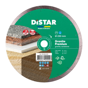 DiStar Granite PREMIUM gyémánt vágótárcsa – gránit, márvány Ø230 x 25,4 mm